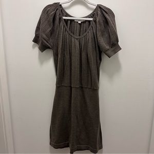 Loft Sweater Mini Dress Short Sleeve. Size Large